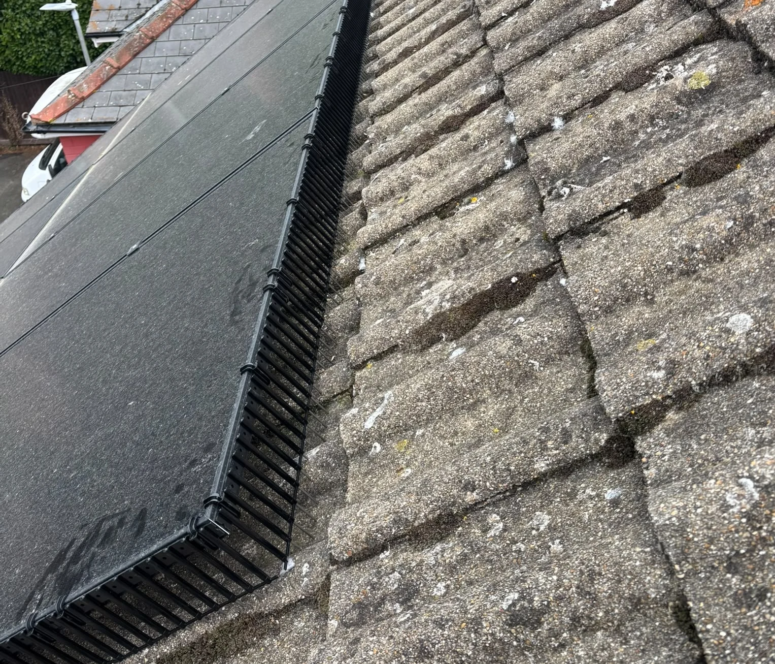 Solar Panel bird proofing