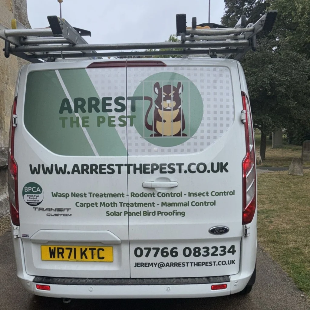 Arrest The Pest branded van
